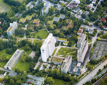 Luftbild der Studentenstadt München 2011